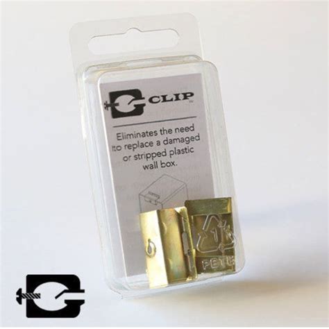 g-clip electrical outlet box repair lowes|electrical box loose.